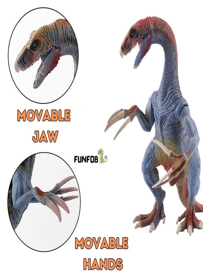 FUNFOB Therizinosaurus Dinosaur Figure Jumbo Dinosaur Toy Realistic Dinosaur Action Figure Educational Wild Animal Toys for Boys & Girls | Therizinosaurus Long Nails - Image 5